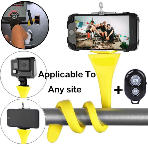 

silicone remote control 360 degrees flexible monopod mount stand all rolled into one pocket-able device y20