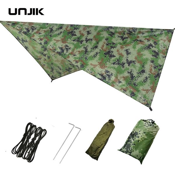 

portable outdoor garden hammock tents waterproof beach picnic pad summer sunshade 290*290cm large light awning hamak for 2-3 people