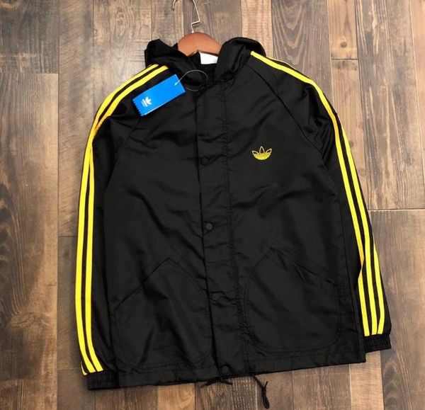 

sport coat mens designer new jackets yellow striped jackets men's zippers casual hooded windbreaker jacketsl9gv, Black;brown