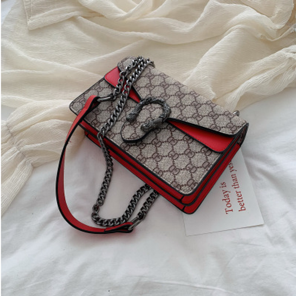

designer women chain shoulder bag letter printed lock flap messenger bag luxury large crossbody quality handbag