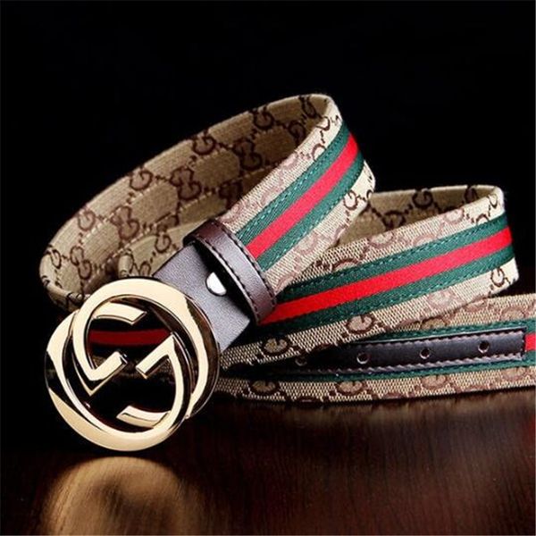 

Новый модный бренд ремни сплава холст искусственная кожа роскошный пояс модный т