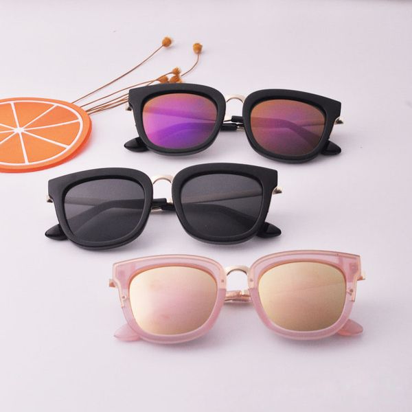 

lovely boys&girls 2018 summer vintage kids sunglasses children sun glasses fashion uv400 eyewear gafas baby oculos de sol n855, Blue