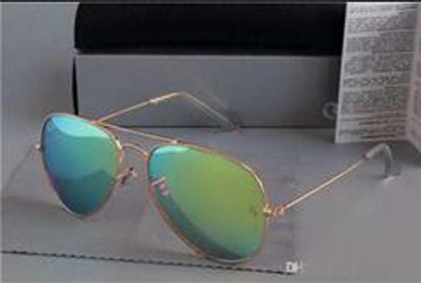 

62mm aviator ray bans sunglasses vintage pilot brand band uv400 protection mens womens ben wayfarer glasses with case, White;black