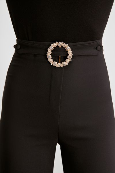 

trendyol stone detail pants twoaw20pl0534, Black;white