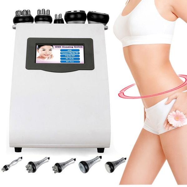 

strong 40k ultrasonic cavitation slimming equipment skin firm body lift vacuum multipolar rf red pn 5 in 1 slimming beauty machine