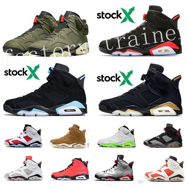 

2020 size 13 men travis scotts black infrared 6 6s basketball mens shoes psg cny oreo tinker unc black cat designer trainers sneakers