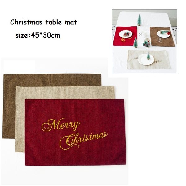 2019 Christmas Knife Fork Mats Xmas Party Table Mats Comfortable