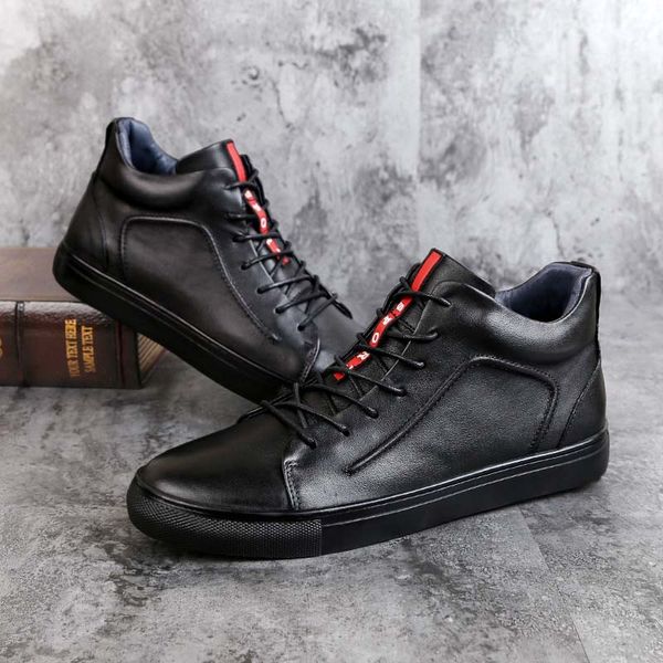 

masorini men shoes split leather men ankle boots black snow boots winter warm shoes with fur ww-077