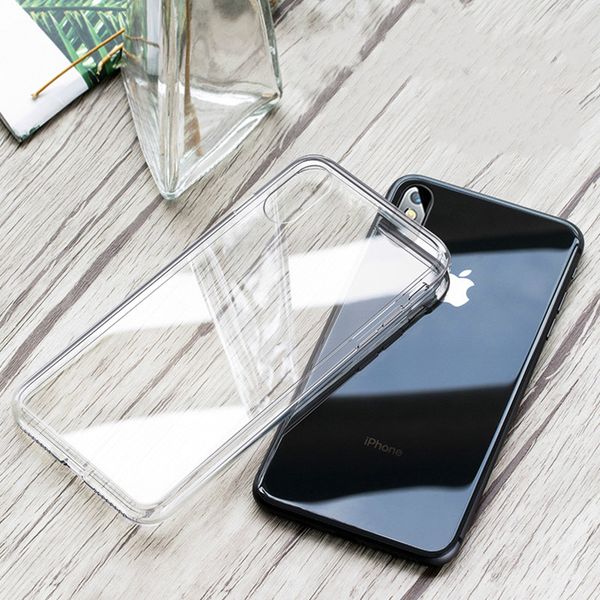 

soft anti-drop shockproof transparent silicone phone case for iphone 11 x xs xr xs max 8 7 6 6s plus clear protection back cover