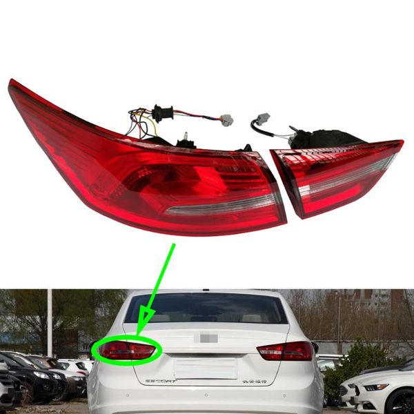 

tail light for escort 2015 2016 2017 2018 car rear tail lamp turning signal brake lamp warning bumper light