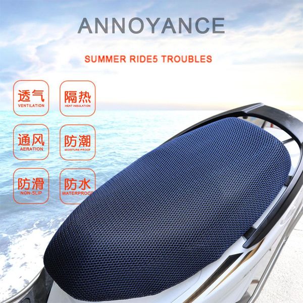 

mesh air pad seat cushion slow rebound 3d motorbike dampproof seat covers