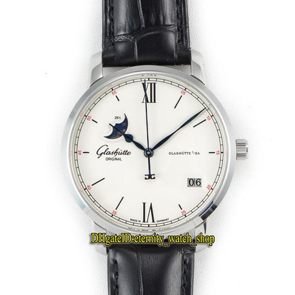 

glashÃ¼tte original senator excellence panoramadatum mondphase 1-36-04-01-02-30 moon phase date dial cal.100-04 automatic mens luxury watches, Slivery;brown