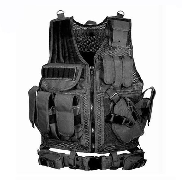 

equipment tactical vest hunting molle vest army training combat armor paintball cs war game protective, Camo