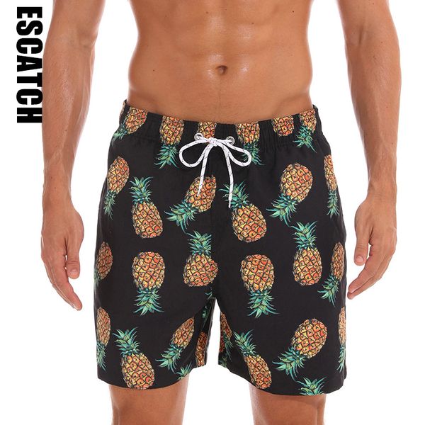 

escatch new quick dry summer shorts mens print beach board shorts surf siwmwear bermudas swim for men athletic mens gym