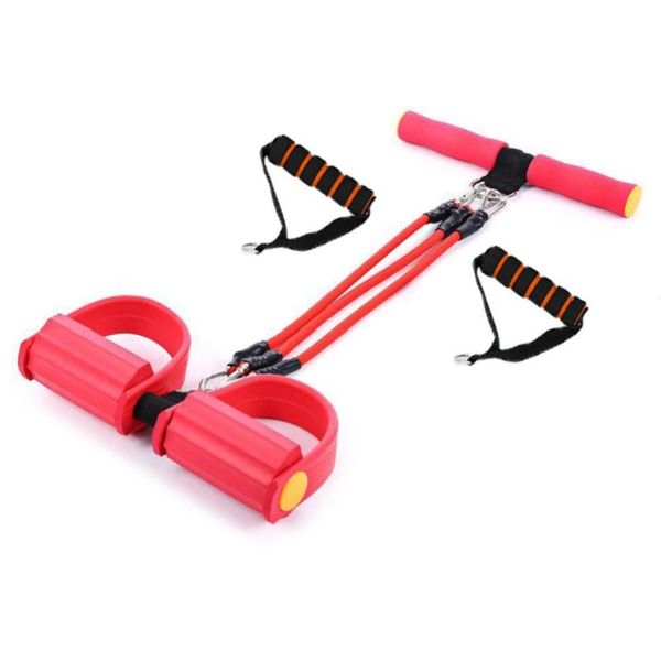 

fitness pedal exerciser resistance bands body trimmer chest expander sit-up pulling rope home fitness equipment 3 using way