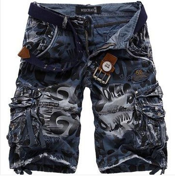 

new fashion mens ripped short jeans clothing bermuda summer 98% cotton shorts breathable denim shorts male denim pants, Blue