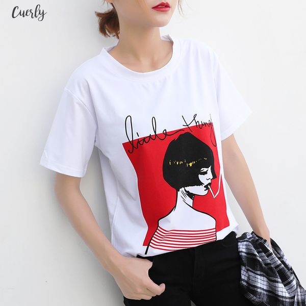 

new design women casual white t shirt female short sleeve tees printed t shirt short women dropshipping