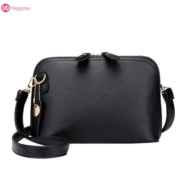 

shell сумка женские сумки женщины pu кожа mini сумка плеча способа crossbody девушки solid vintage повседневный кошелек