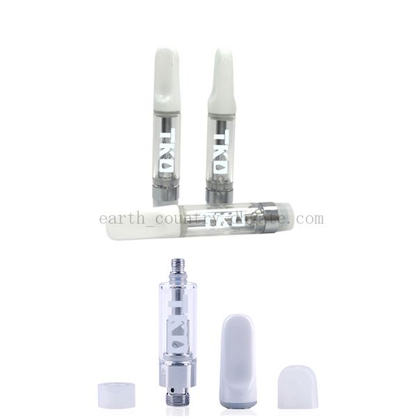 

TKO Ceramic Coil Vape Tank Cartridge 510 Thread Atomizer Ceramic Tank for Thick Oil BUD Vape Batteries All flavors