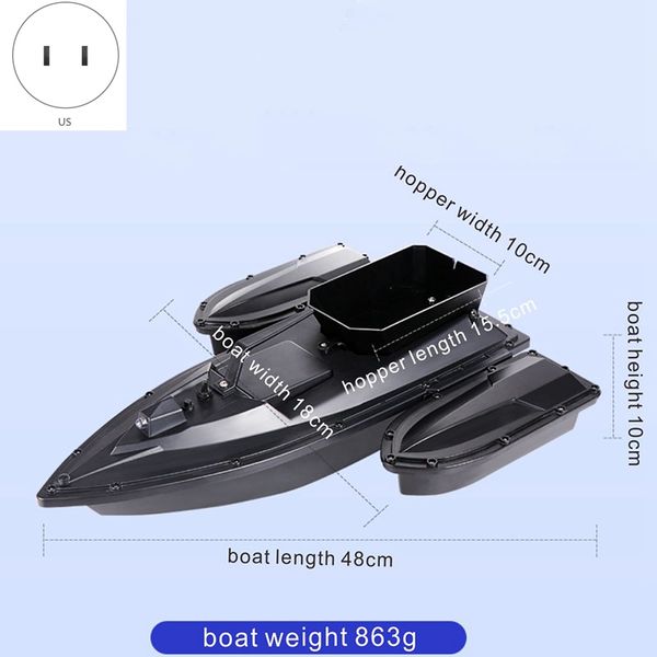 

500m rc distacne auto rc дистанционного управления рыбалка bait лодка быстроходный эхолота корабль лодка led прожектор лодка