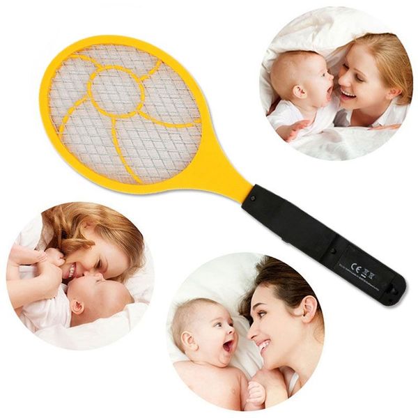 

led electric mosquito swatter flyswatter electric tennis racket 44 x15.5 wasp mosquito killer other garden supplies