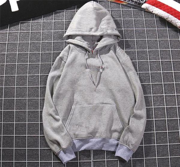 

c sup письмо мужской осень desinger толстовка сплошного цвет с длинным рукавом мода sytle homme пара одежда, Black