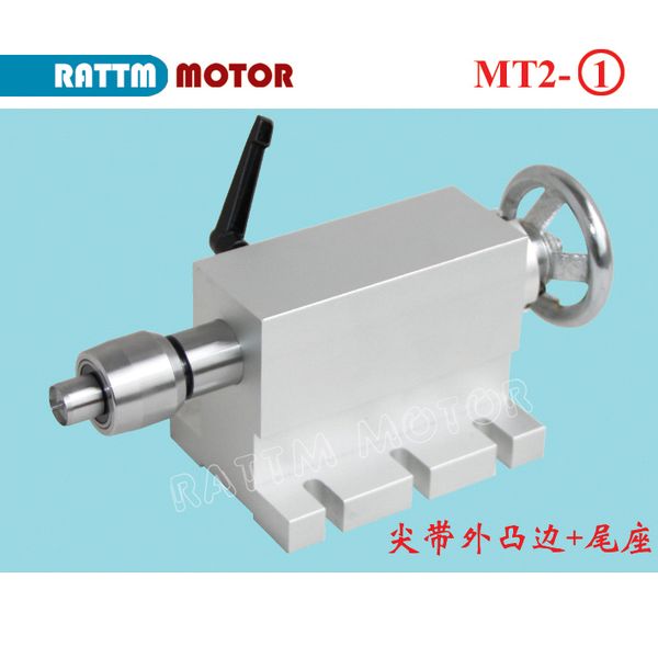 

new products movable mt2 changeable tailstock heads work with rotary axis a axis 4th for cnc engraving machine