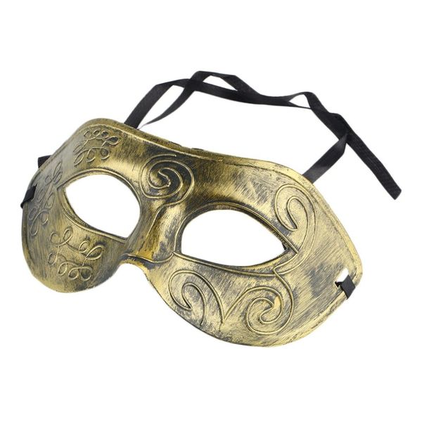 

1pc silver half face retro roman gladiator halloween party facial masquerade mask men women party anonymous mask drop shipping