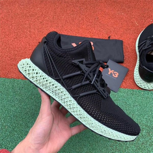 

2018 with original box new futurecraft alphaedge 4d asw y-3 runner y3 casual shoes men shoes size 40-46, Black