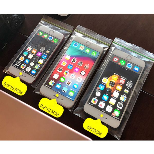 

100pcs/lots disposable dustproof mobile phone ziplock bag thick waterproof transparent glasses storage bag plastic bags