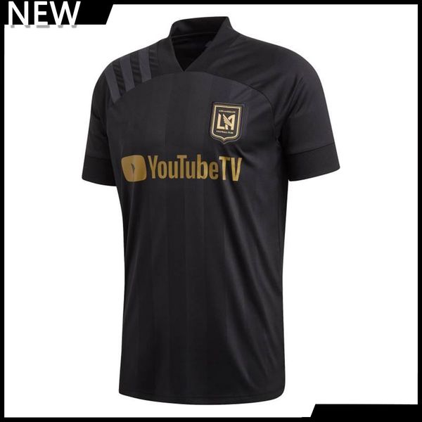 

2020 2021 los angeles la new jersey galaxy soccer jerseys beckham 20 21 black lafc carlos vela chicharito football shirt uniform, Black;yellow