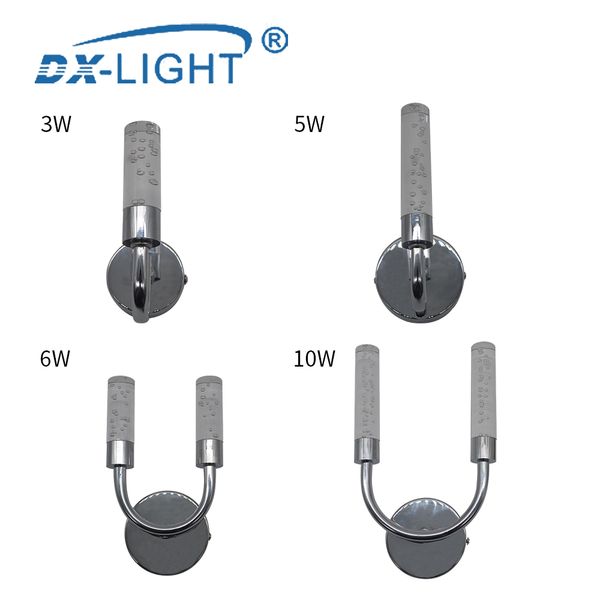 

creative led acrylic wall lamp ac85-265v led wall mounted sconce light living room bedroom corridor decorative crystal lamp