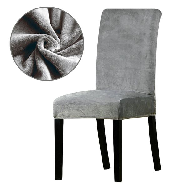 

real velvet fabric super soft chair cover luxurious office seat thick chair covers stretch dining room l banquet restaurant