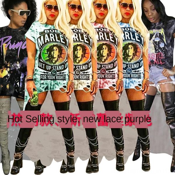 

l5149 t-shirt clothing digital rock t-shirt skirt front short back long hole digital printing nightclub clothes 6 colors 6 yards, White