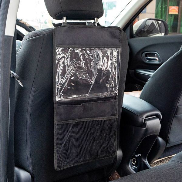 

1pcs car rear seat organizer hanging storage bag multi-use tablet pc bag holder
