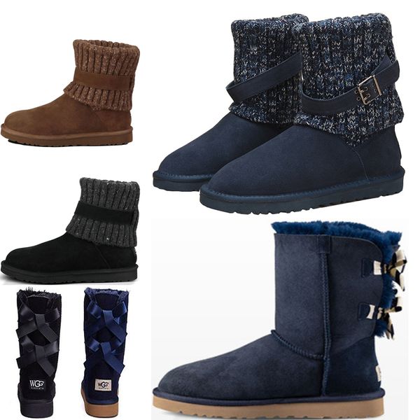 

fashion australia women winter boots beautiful chestnut black blue pink coffee designer snow boot womens ankle knee boots 36-41