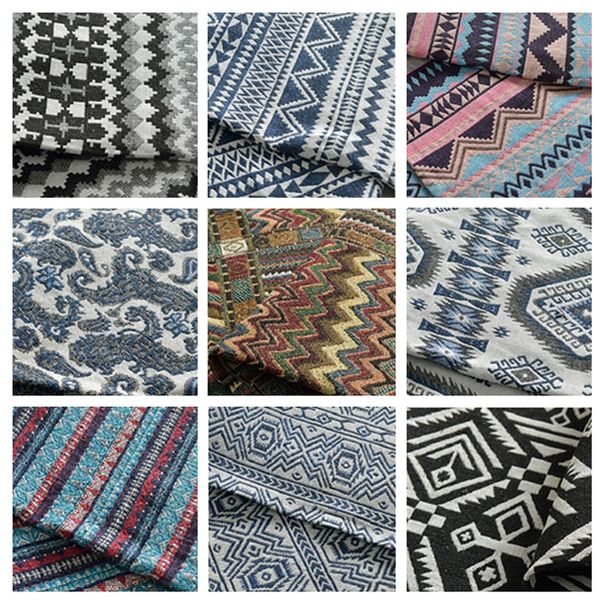 

1 ярд / лот мода китайский стиль кантри пряжа окрашенная ткань лицзян ткань для пошива одежды жаккард (ss-4540, Black;white