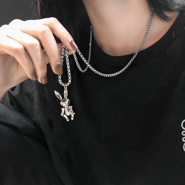 

necklace woman ins tide long fund concise joker sweater sweater chain 2020, Silver