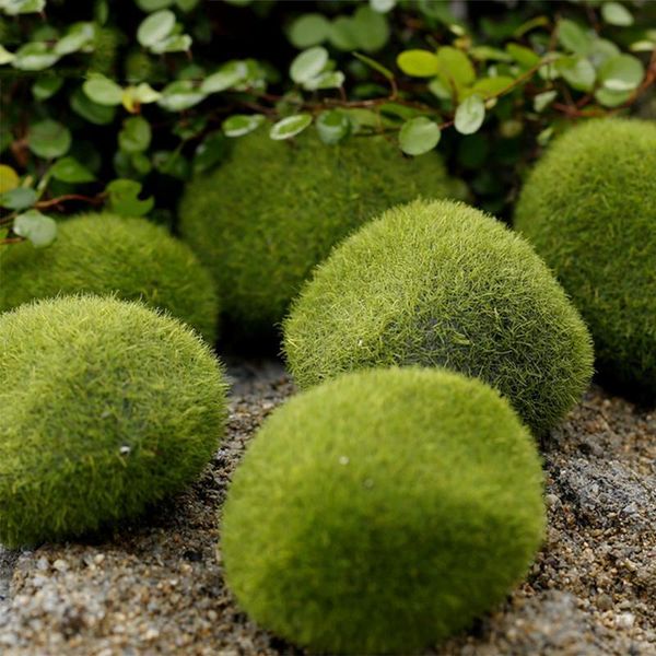 2019 Bag Artificial Green Moss Ball Fake Stone Simulation Plant