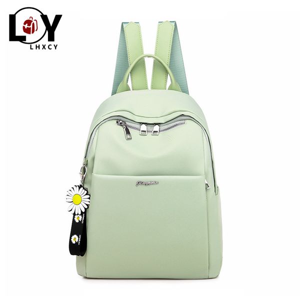 

oxford cloth small daisy ornament backpack women korean version all-match soft designer bag high capacity school bag for teenage