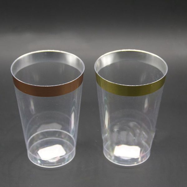 

disposable plastic mini cups dinnerware transparent cups regular cylinder cups plastic restaurant environmental protection selling 0099