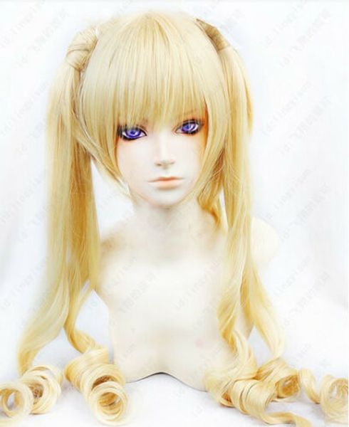 

карневаль цукумо длинный волнистый хвост блондин косплей парик бесплатная доставка, Black