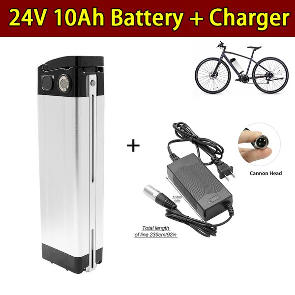

new 24v 10ah bottle lithium fits scooter e-bike electric bicycle battery +uk charger