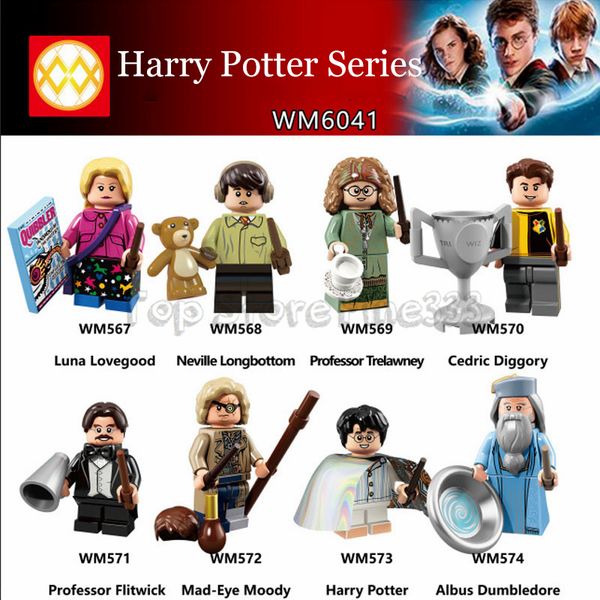 

harry potter series building blocks kopf block toys bricks doll toys abs minifig harry potter luna lovegood neville longbotton toys