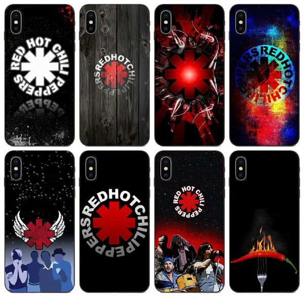 

tongtrade] red chili pepper flames rhcp rock band case for iphone 11 pro x xs max 8s 8 7s 7 6 plus galaxy s6 s7 s8 edge huawei p20 case