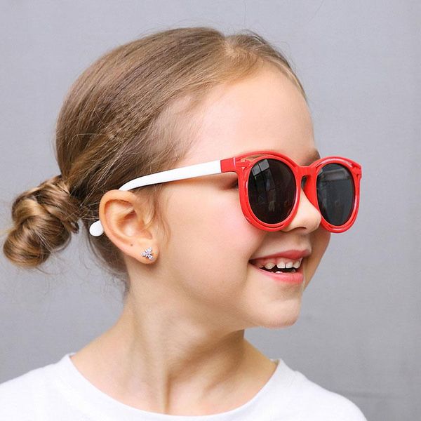 

sunglasses kids polarized girls boy children oval round eyegalsses baby sun glass 2019 new flexible soft eyewear ninos con uv400 yxkxy, Blue