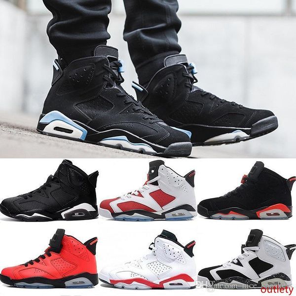 

new designer mens 6 6s basketball shoes unc black cat white infrared maroon men sport sneakers carmine oreo gatorade us 7-13 dancego