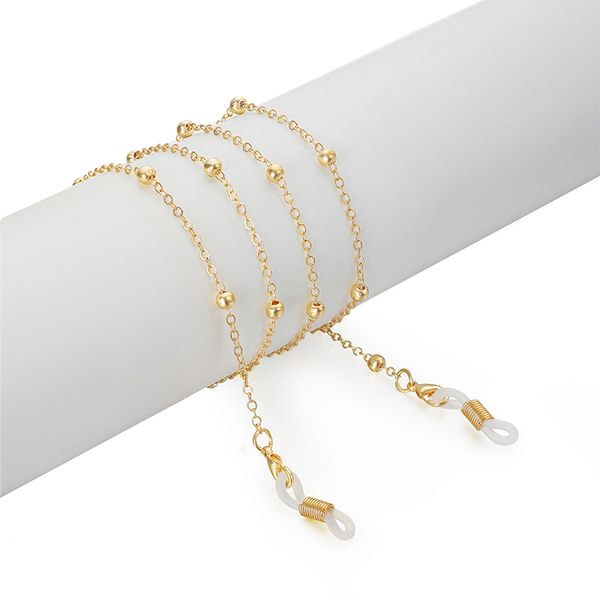 

fashion metal glasses chain for women sunglasses cord holder neck strap rope for reading glasses necklace chain, Silver