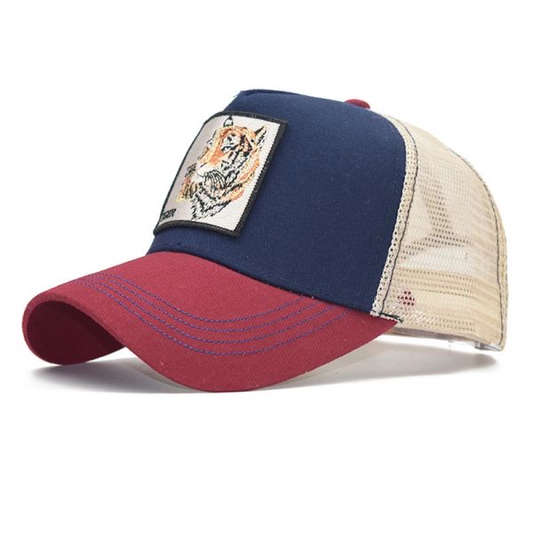 

new wholesale snapback animal cotton embroidery mesh hat men women fashion hiphop skate outdoor sports football baseball cap australia, Blue;gray