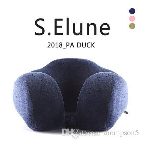 

portable memory velvet cotton u-shaped pillow travel neck pillow cervical u plane head neckpillow car nap neck pillow for air boat